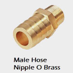 Male Hose Nipple O Brass